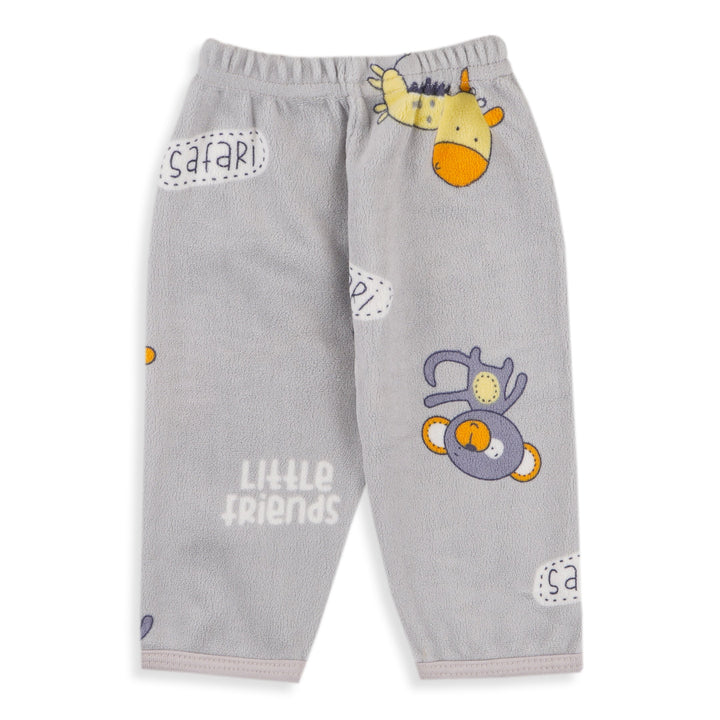 SUNSHINE BABY SLEEP SUIT MONKEY & GIRAFFE GREY 3-6M