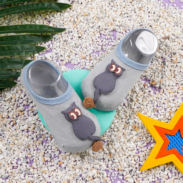 SUNSHINE BABY SOCKS BIG EYES CAT BLUE L 6-9M