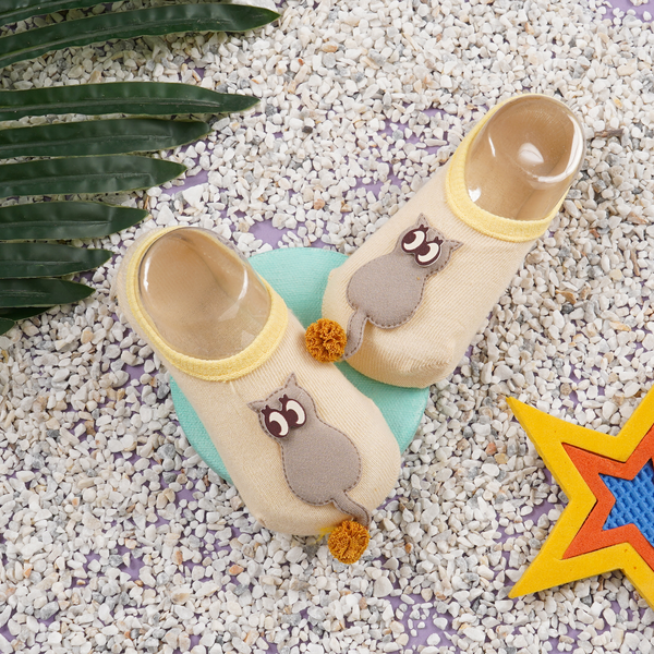 SUNSHINE BABY SOCKS BIG EYES CAT YELLOW L 6-9M