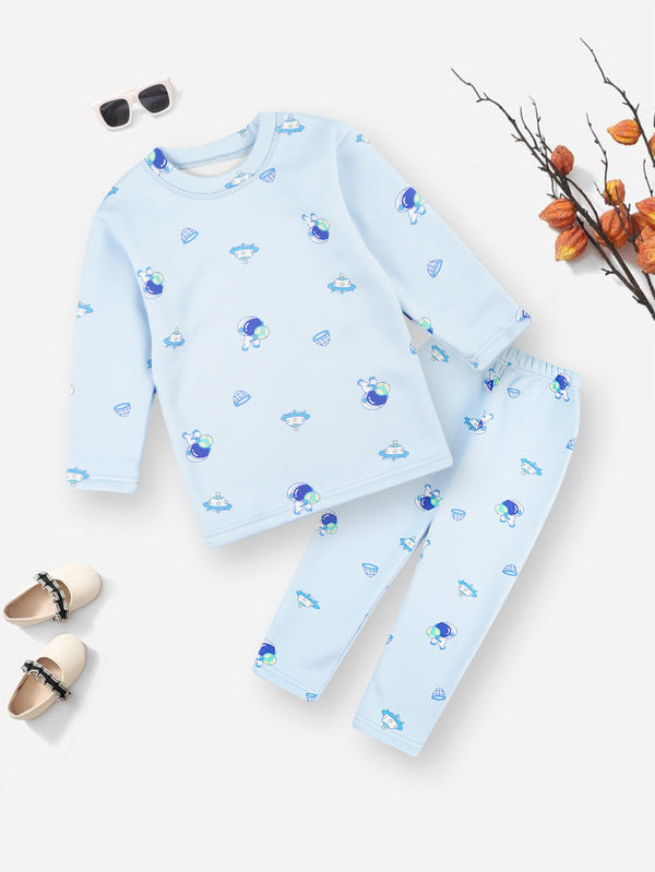 SUNSHINE KIDS WINTER SLEEPSUIT ASTRONOTE BLUE 3Y (TG DUCK)