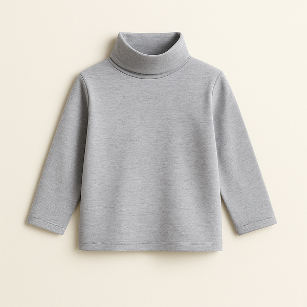 Sy Kids Mock Neck Grey - Sunshine