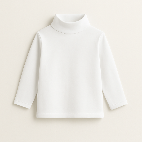 Sy Kids Mock Neck White - Sunshine