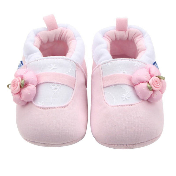 SUNSHINE BABY SHOES FLOWER PINK NO 14 12-18M 13.5CM