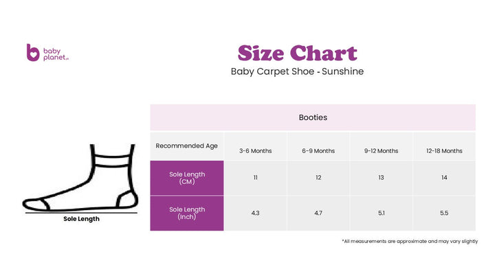 SUNSHINE BABY SHOES FLOWER PINK NO 14 12-18M 13.5CM