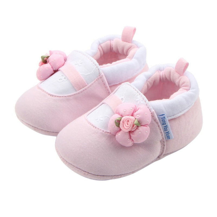 SUNSHINE BABY SHOES FLOWER PINK NO 14 12-18M 13.5CM