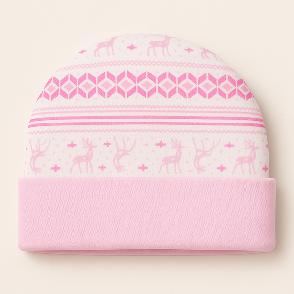 Baby Cotton Cap Deer Pink - Sunshine