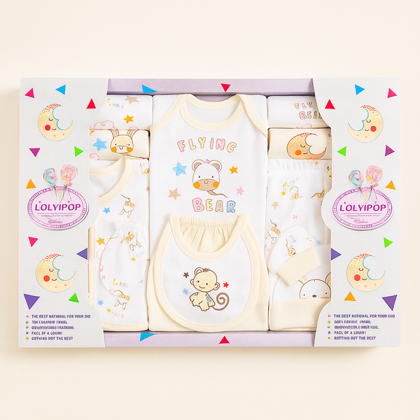 13Pcs Baby Gift Set Bear Off White - Sunshine