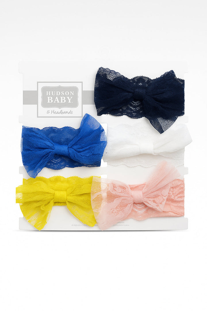 SUNSHINE GIRLS 5 PCS KNITTED HEADBAND MULTICOLOURS (HUDSON BABY)