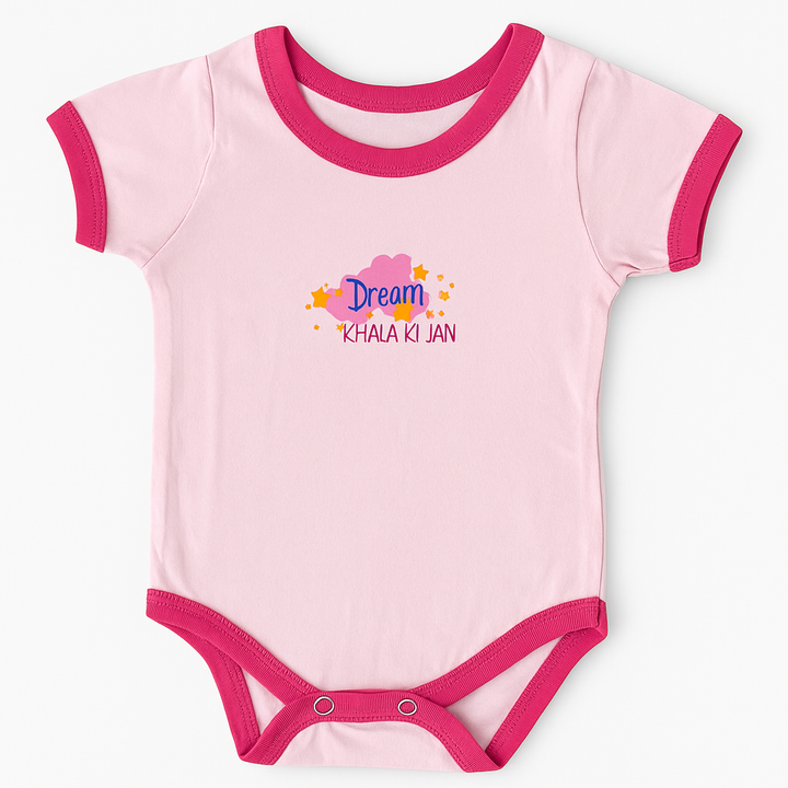 SUNSHINE BABY COTTON BODYSUIT HS KHALA KI JAN BABY PINK 2Y