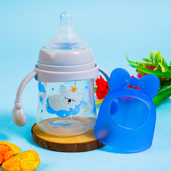 SUNSHINE BABY FEEDER BOWKNOT BLUE 150ML MUMLOVE (SVB-1-H)