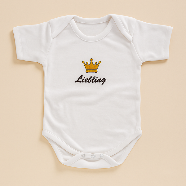 SUNSHINE BABY BODYSUIT H/S CROWN WHITE 0-3M