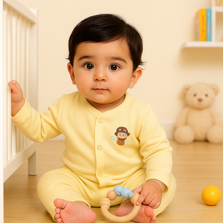 SUNSHINE BABY SLEEPSUIT PAJAMA SET YELLOW 18-24M