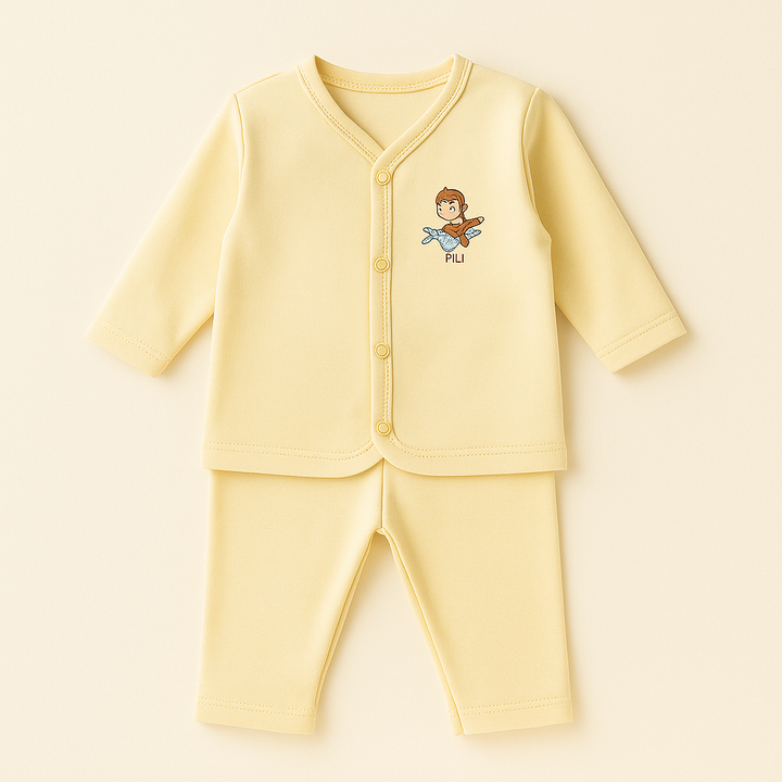 SUNSHINE BABY SLEEPSUIT PAJAMA SET YELLOW 18-24M