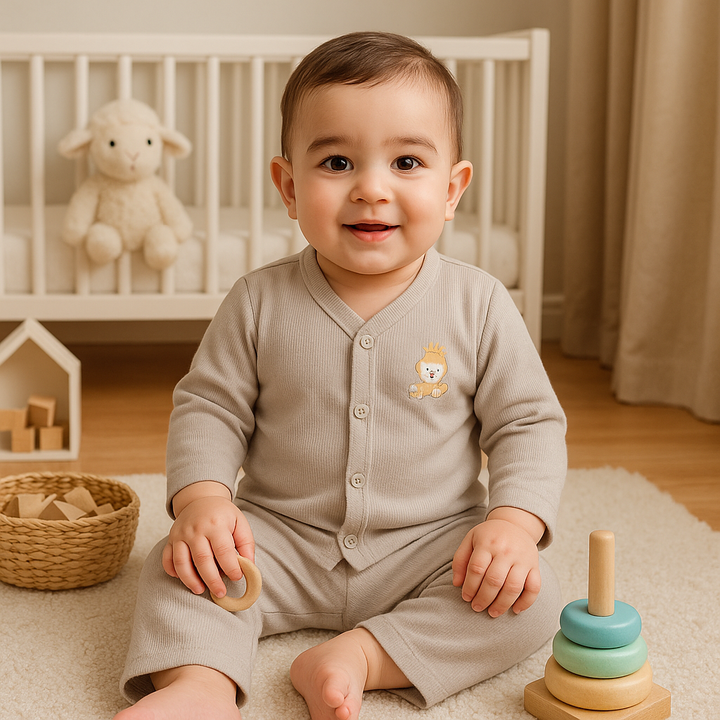 SUNSHINE BABY SLEEPSUIT DARK GREY 18-24M