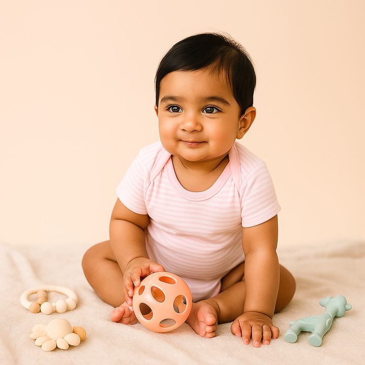 SUNSHINE BABY BODYSUIT MULTI DESIGN AND MULTI CHARACTER BABY PINK 9-12M