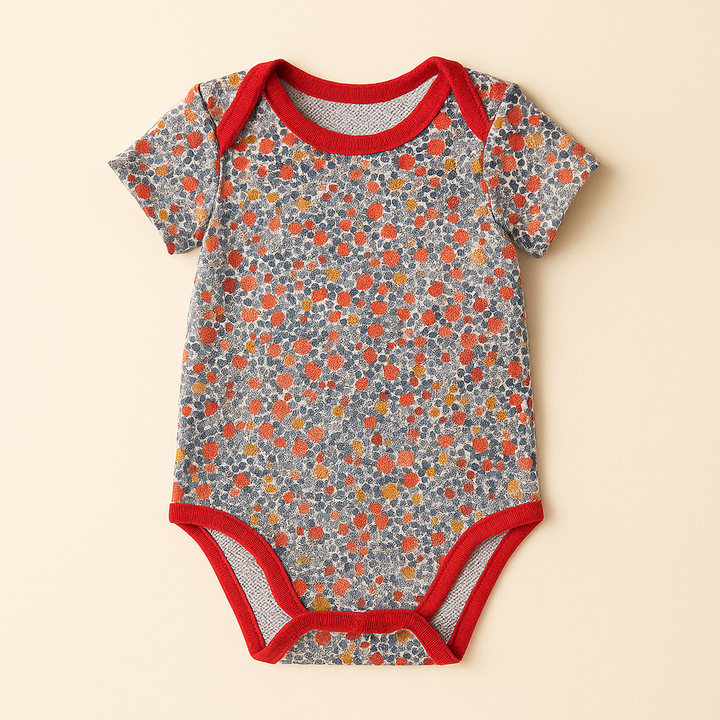 SUNSHINE BABY BODYSUIT MULTI DESIGN AND MULTI CHARACTER RED 18-24M
