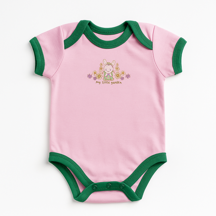 SUNSHINE BABY BODYSUIT MULTI DESIGN AND MULTI CHARACTER PINK 9-12M