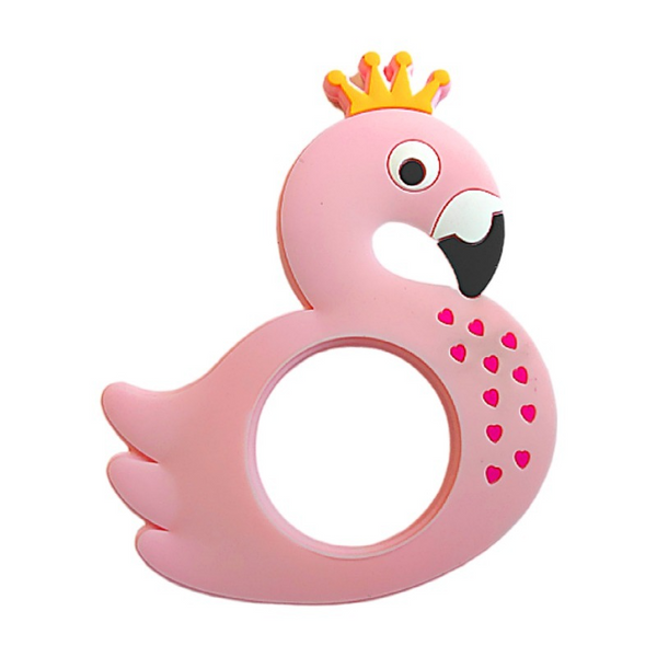SUNSHINE BABY TEETHER DUCK KING PINK (LOT 088)