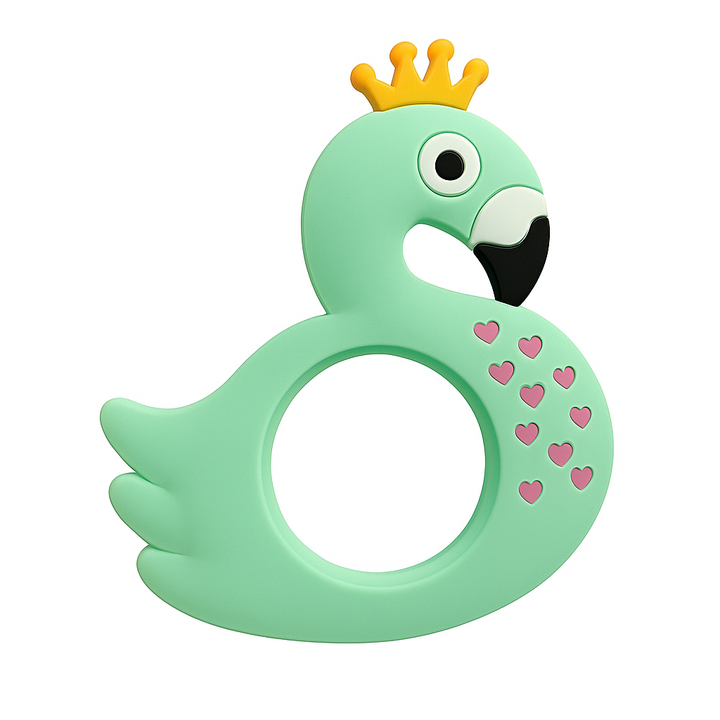 SUNSHINE BABY TEETHER DUCK KING SEA GREEN (LOT 088)
