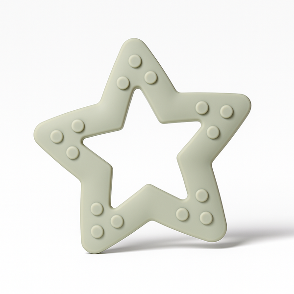 SUNSHINE BABY TEETHER STAR OFF WHITE MUMLOVE  (A6119-30)