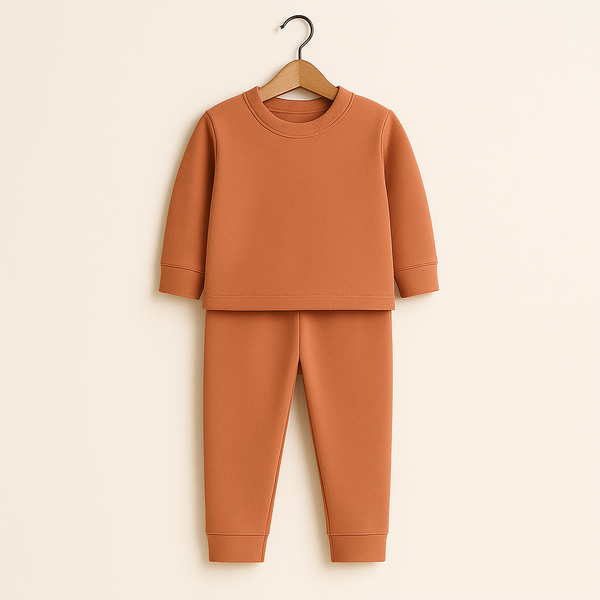 SUNSHINE RIB INNERWEAR LIGHT BROWN NO.24 6-7Y