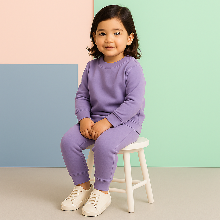 SUNSHINE RIB INNERWEAR SWAN LIGHT PURPLE NO.24 6-7Y