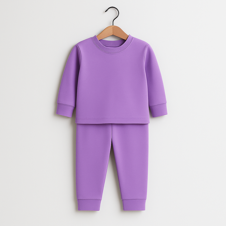 SUNSHINE RIB INNERWEAR SWAN LIGHT PURPLE NO.24 6-7Y