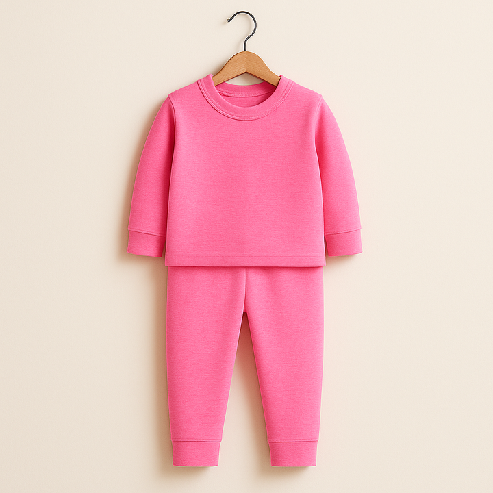 SUNSHINE RIB INNERWEAR SWAN FLUORESCENT PINK NO.24 6-7Y