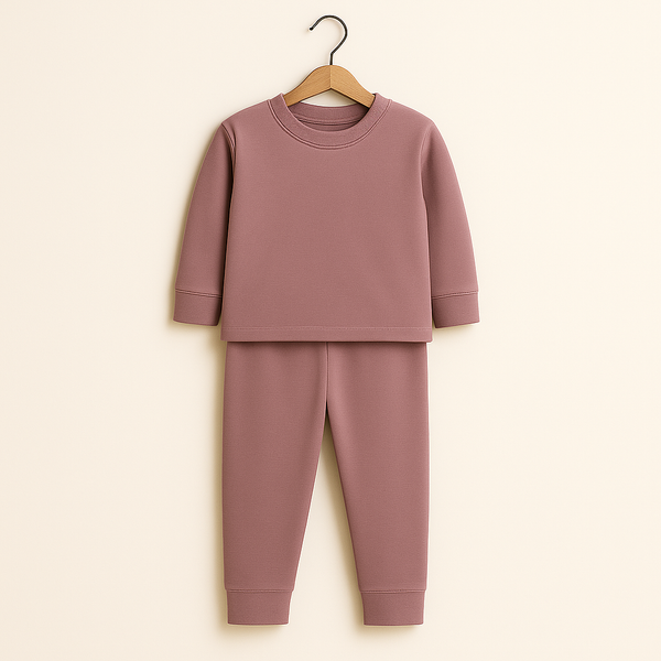 SUNSHINE RIB INNERWEAR SWAN DUSTY PINK NO.18 3Y