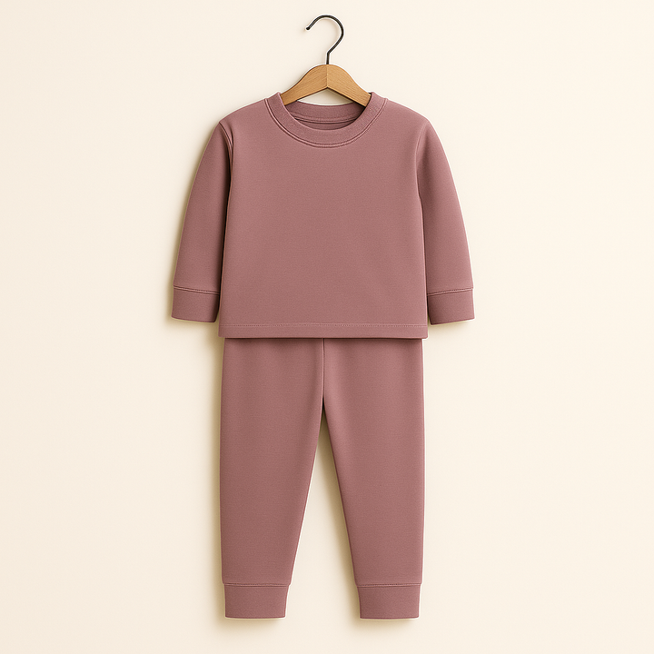 SUNSHINE RIB INNERWEAR SWAN DUSTY PINK NO.18 3Y