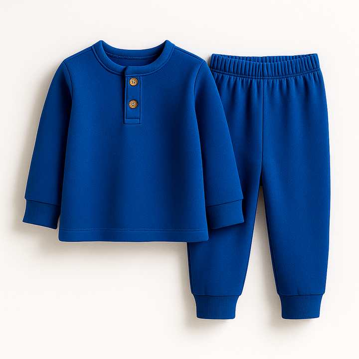 SUNSHINE KIDS HENLEY INNERWEAR SWAN ROYAL BLUE 24(7-8Y)