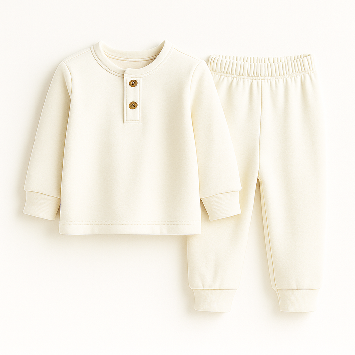 SUNSHINE KIDS HENLEY INNERWEAR SWAN OFF WHITE 24(7-8)