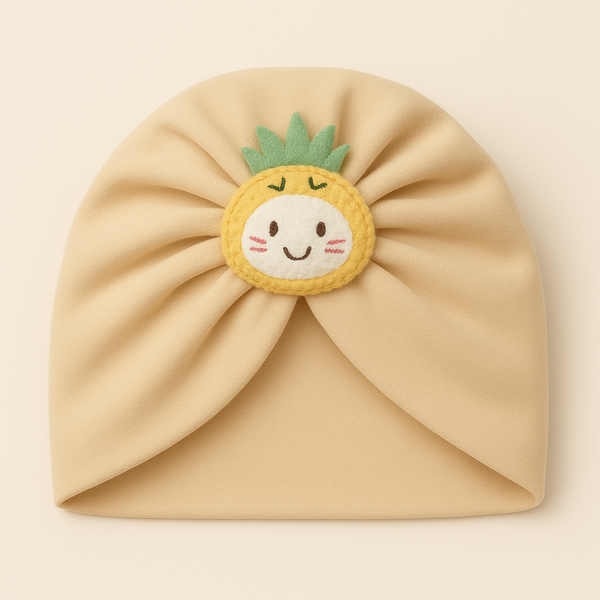 SUNSHINE BABY TURBAN CAP LABUBU BEIGE