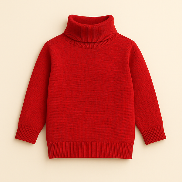 Kids Mock Neck Red - Sunshine