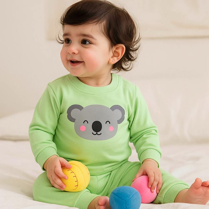 SUNSHINE BABY WINTER PAJAMA SET BEAR GREEN 3Y(TG DUCK)