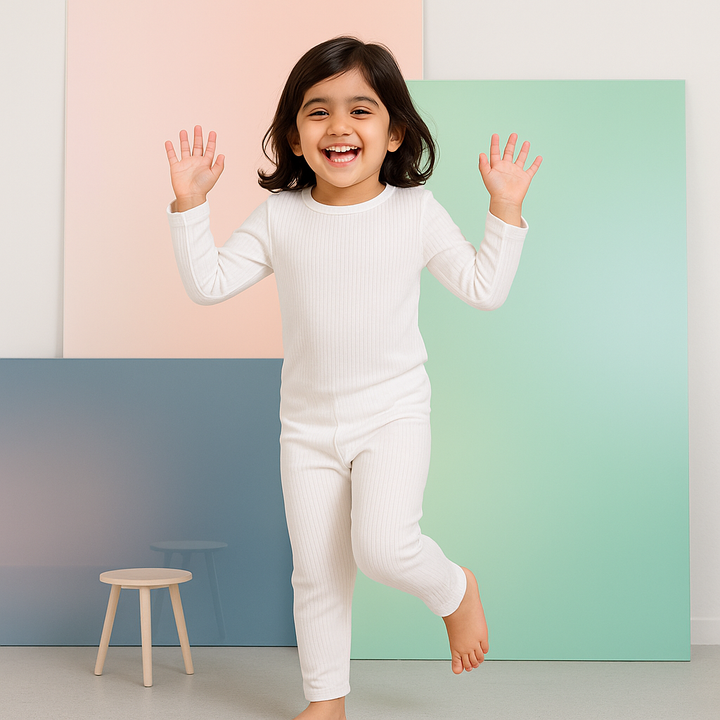 SUNSHINE KIDS WINTER SOFT COTTON INNERWEAR WHITE 4Y (LEVIS)