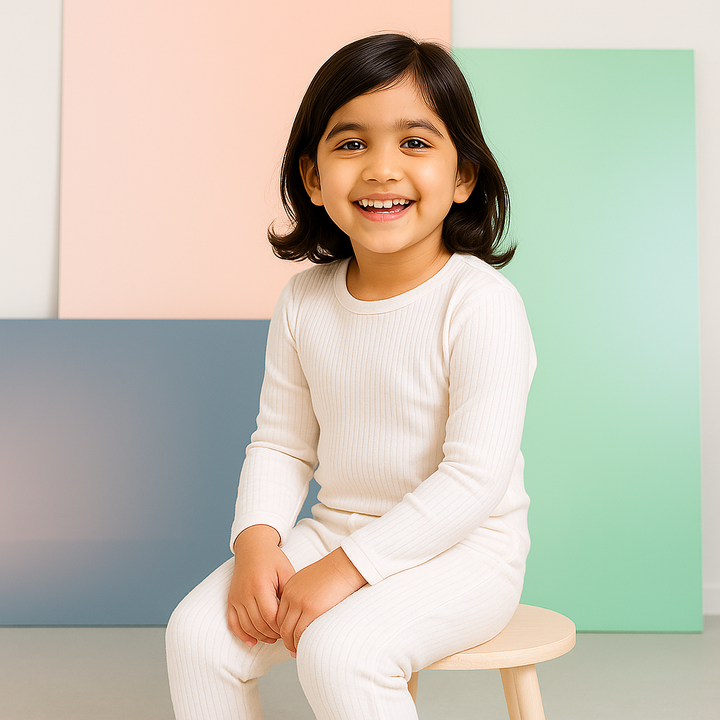 SUNSHINE KIDS WINTER SOFT COTTON INNERWEAR WHITE 4Y (LEVIS)