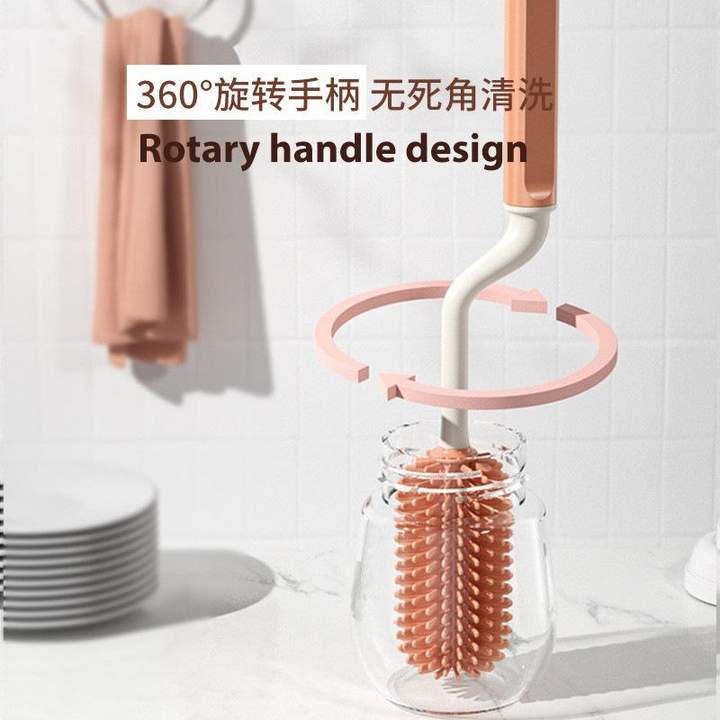 SUNSHINE BABY 2 PCS FEEDER CLEANING BRUSH ORANGE (A6647-3)