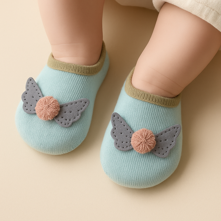 SUNSHINE BABY SOCKS FEATHER BLUE M 3-6M