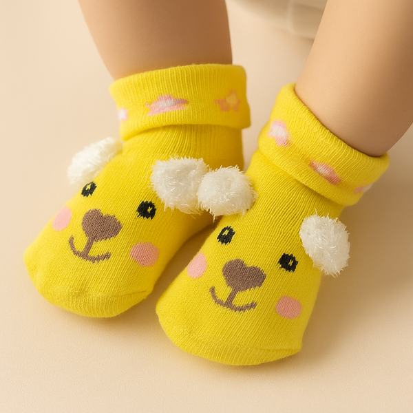SUNSHINB BABY SOCKS MOUSE YELLOW 40-45CM