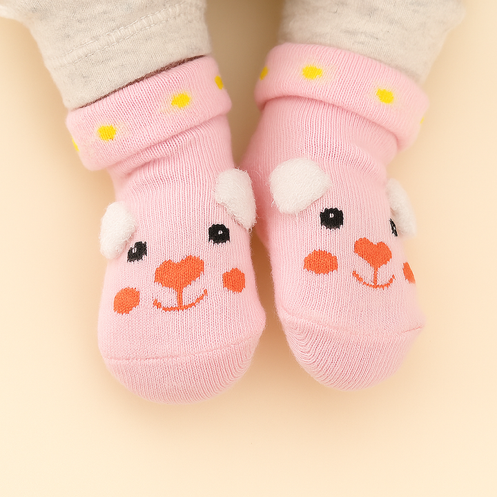 SUNSHINB BABY SOCKS MOUSE PINK 40-45CM