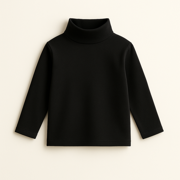 Sy Kids Mock Neck Black - Sunshine