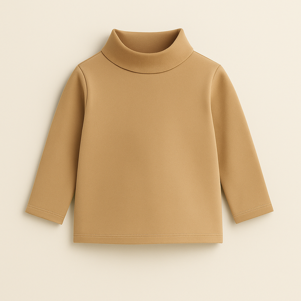 Sy Kids Mock Neck Brown - Sunshine