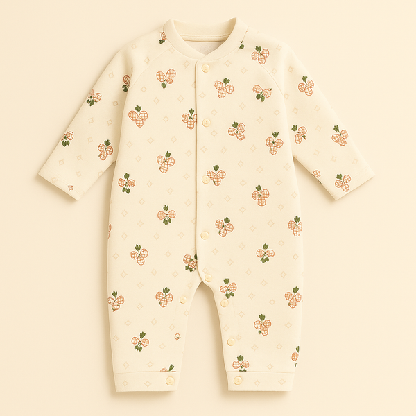 SUNSHINE KIDS WINTER ROMPER BUNNY BROWN 3-6M