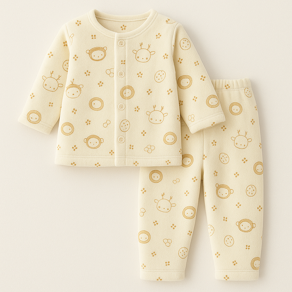SUNSHINE BABY WINTER SLEEPSUIT PANDA WITH BALOON YELLOW 3-6M