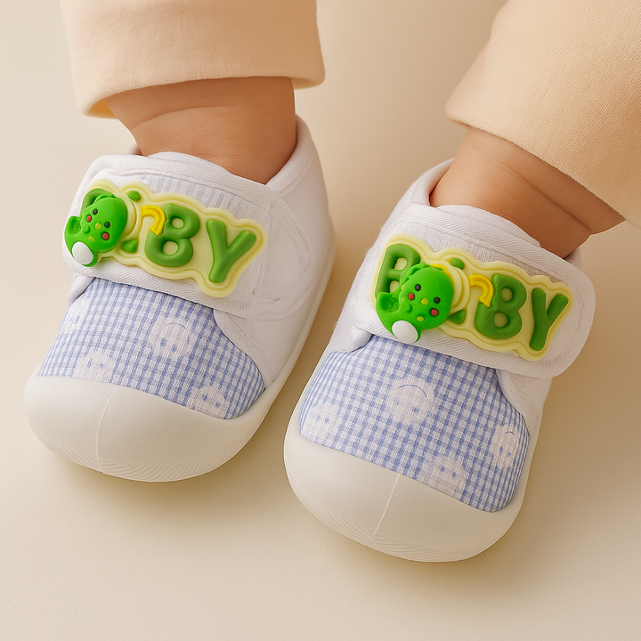SUNSHINE BABY BOOTIE MINI CHECK BABY BLUE & WHITE NO 18/140