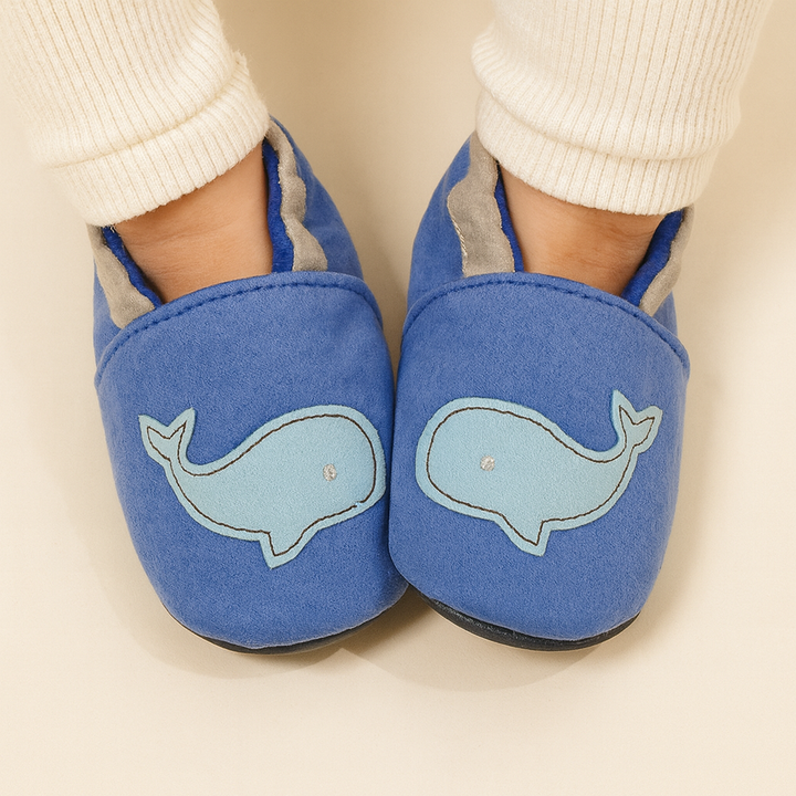 SUNSHINE BABY SHOES WHALE BLUE 11 3-6M