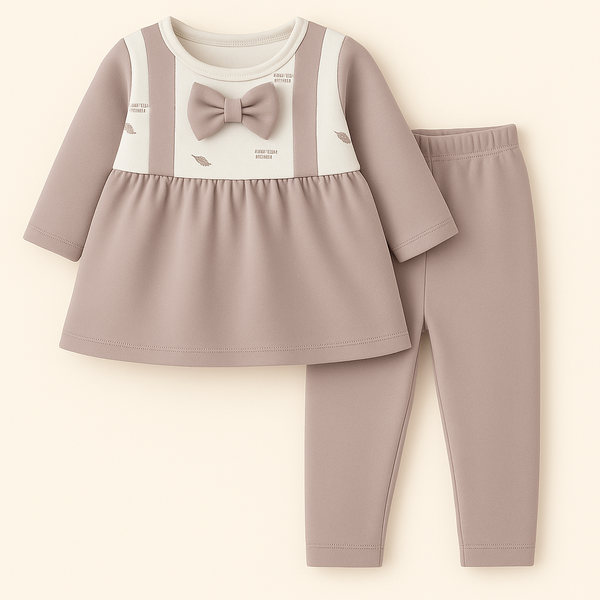 SUNSHINE BABY WINTER FROK LEAVES BROWN 1Y (TG.DUCK)