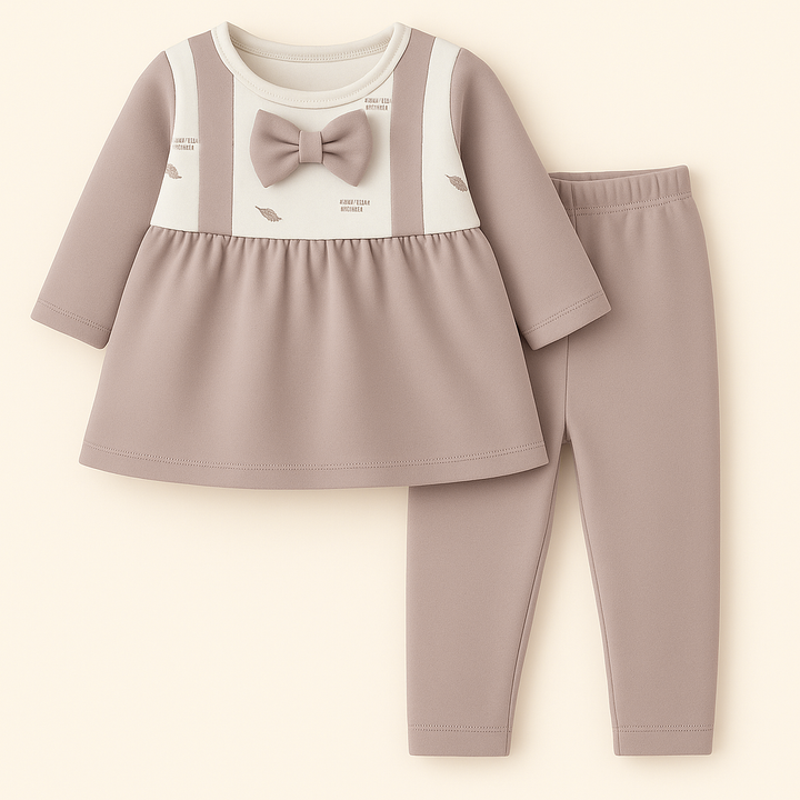 SUNSHINE BABY WINTER FROK LEAVES BROWN 1Y (TG.DUCK)