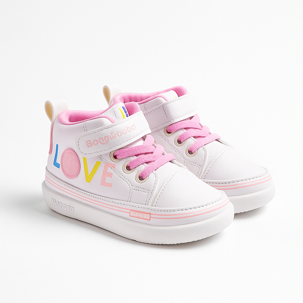 SUNSHINE BABY SHOES LOVE PINK 23(3-3.5Y)